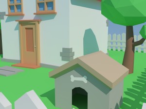 low poly house 3D Model