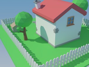 low poly house 3D Model