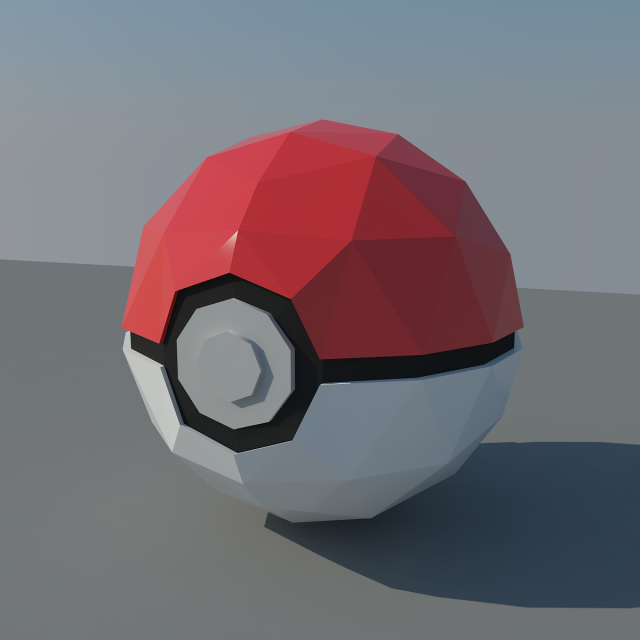 pokemon go ball Modelo 3D .c4d .max .obj .3ds .fbx .stl .blend 