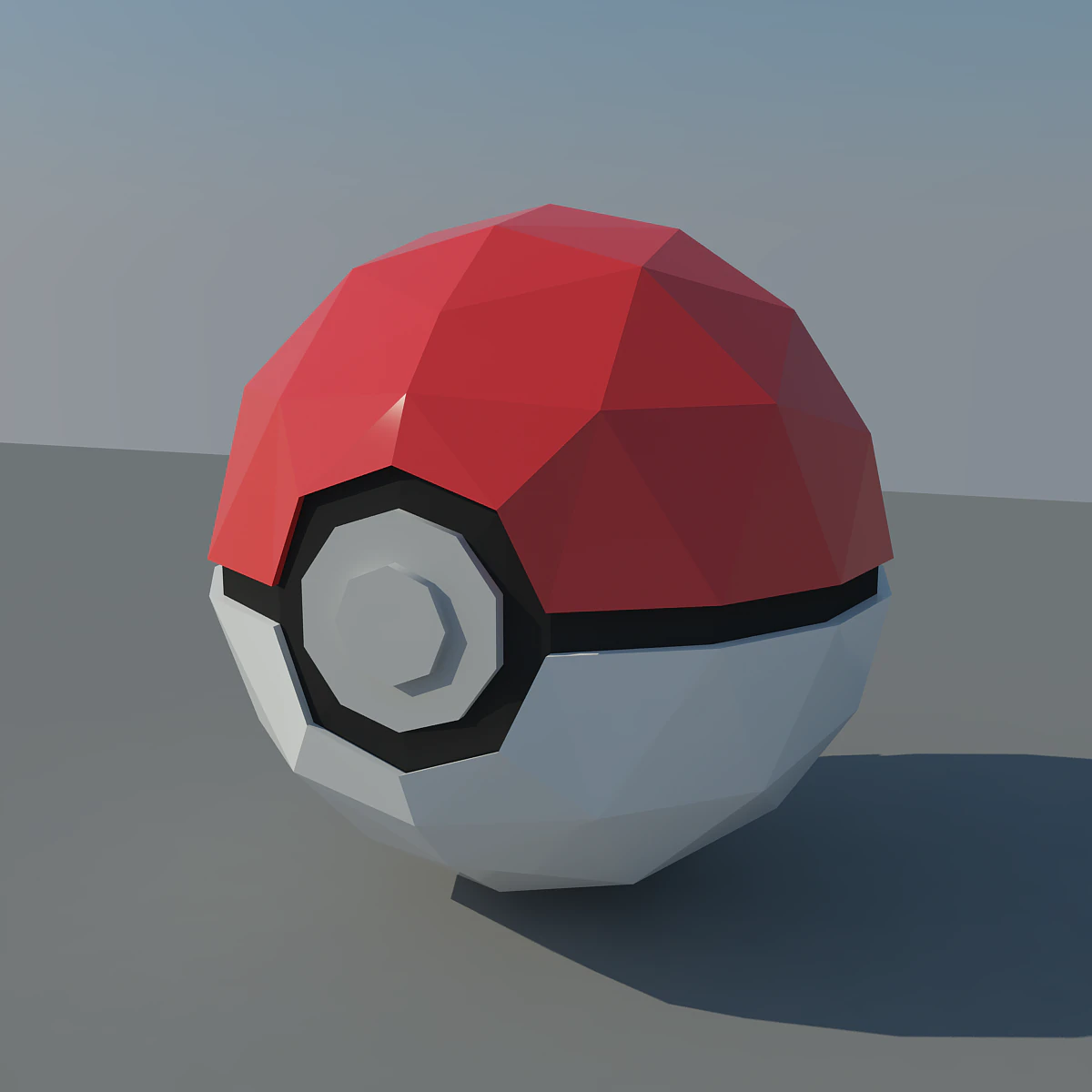 pokemon go ball 3D Model .c4d .max .obj .3ds .fbx .stl .blend 