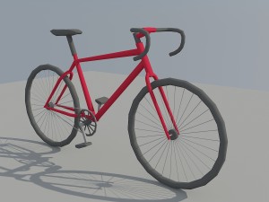 low poly bike Modelo 3D