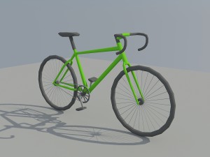 low poly bike 3D Модель