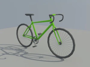 low poly bike 3D Model