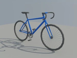 low poly bike 3D Model