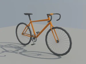 low poly bike 3D Model