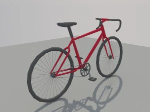 low poly bike 3D Model