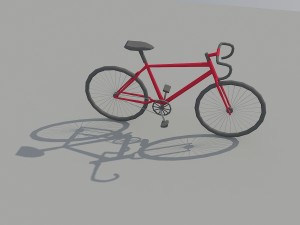 low poly bike 3D Модель