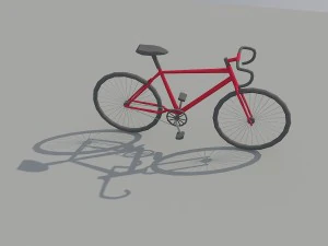low poly bike 3D Model