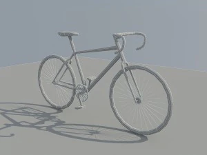 low poly bike 3D Model