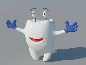 cartoon tooth 3D Model