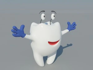 cartoon tooth 3D Model