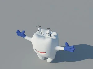 cartoon tooth 3D Model