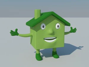 karikatür evi 3D Model