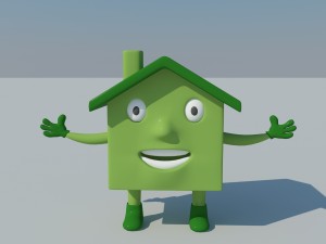 cartoon house Modelo 3D