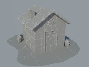 low poly house 2 3D Model