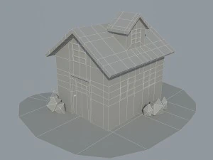 dom niskopolimerowy 3 Model 3D