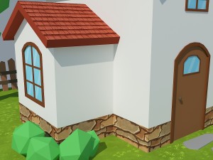 low poly house 5 3D Модель