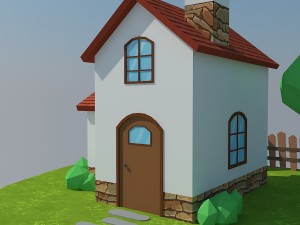 low poly house 5 3D Модель