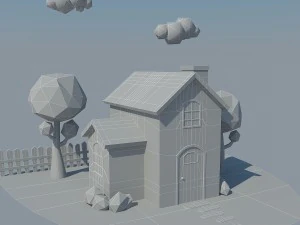 низькополянський будинок 5 3D Модель