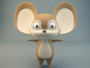 cartoon mouse Modelo 3D