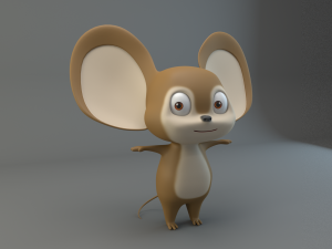 cartoon mouse 3D 模型
