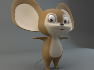 cartoon mouse 3D 模型