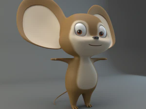 cartoon mouse 3D Model