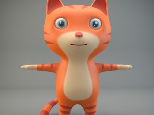 cartoon cat Model 3D