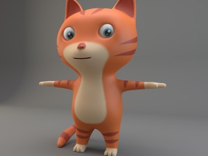 cartoon cat 3D 모델
