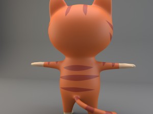 cartoon cat 3D 모델