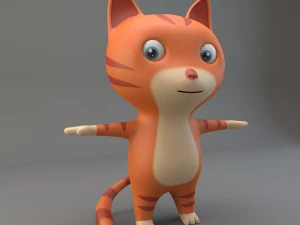 cartoon cat 3D Model