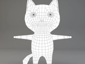 cartoon cat 3D Model