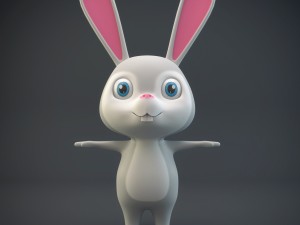 cartoon rabbit 3D Model