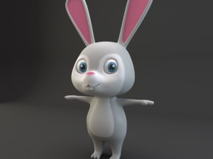 cartoon rabbit Model 3D