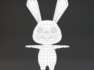 cartoon rabbit Model 3D