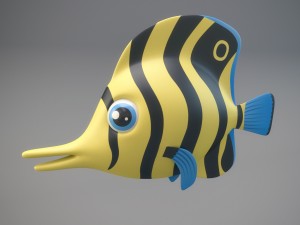 cartoon fish 3Dモデル