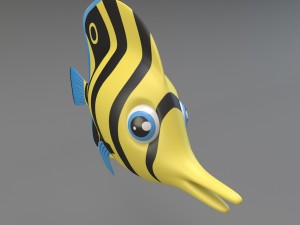cartoon fish Modelo 3D