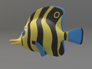 cartoon fish Modelo 3D