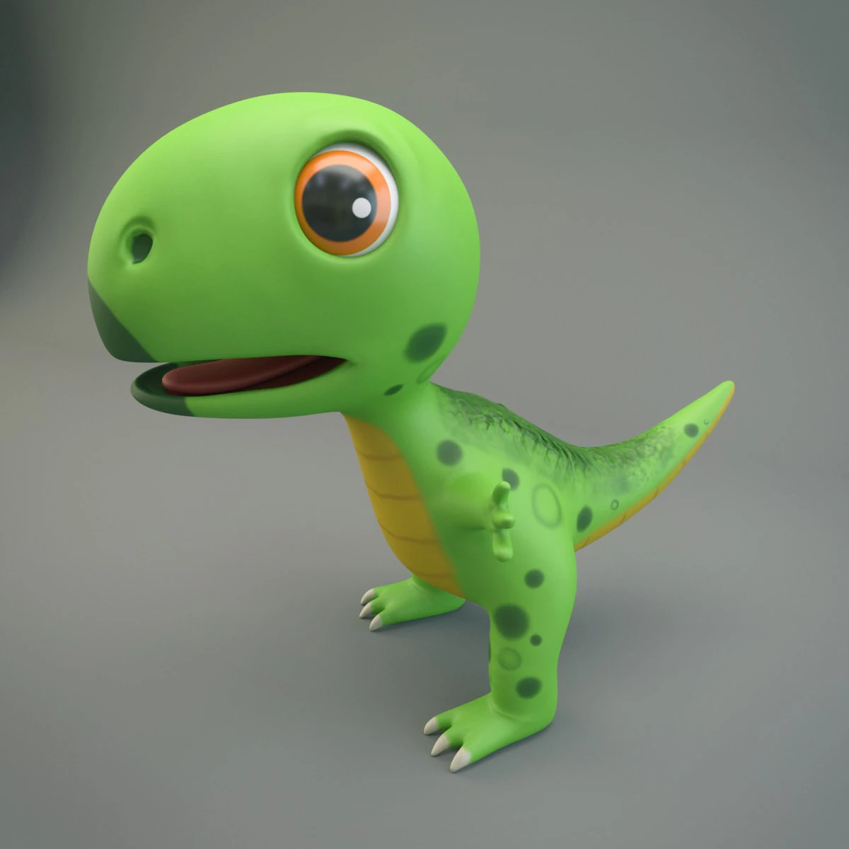 cartoon dinosaur 3D Model .c4d .max .obj .3ds .fbx .stl .blend 