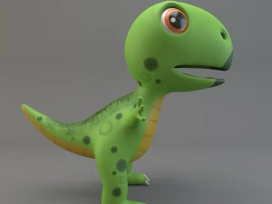 cartoon dinosaur 3D Model