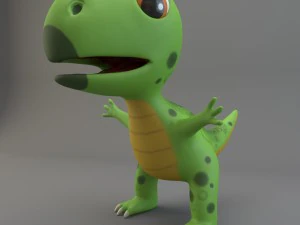 cartoon dinosaur 3D Model