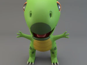 cartoon dinosaur 3D Model