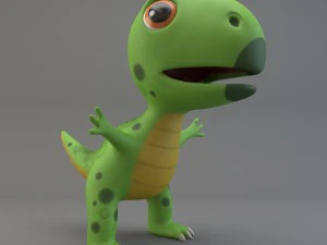 cartoon dinosaur 3D Model