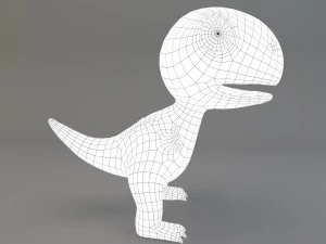 cartoon dinosaur 3D Model