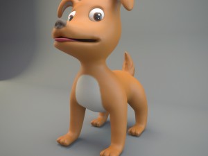 cartoon dog Modelo 3D