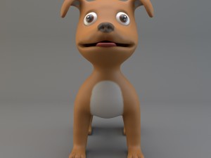 cartoon dog Modelo 3D
