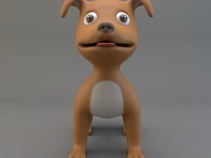 cartoon dog 3D Model