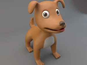 cartoon dog 3D Model