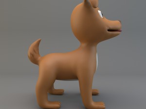 cartoon dog Modelo 3D