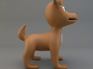 cartoon dog 3D Model